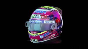 El casco especial de Sergio Perez para el GP de México