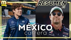 RESUMEN GP MÉXICO F1: VICTORIA DE SAINZ. DURA CARRERA PARA CHECO PÉREZ Y COLAPINTO