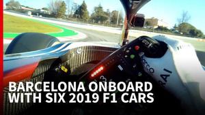 F1: Veja volta onboard em Barcelona de seis carros diferentes