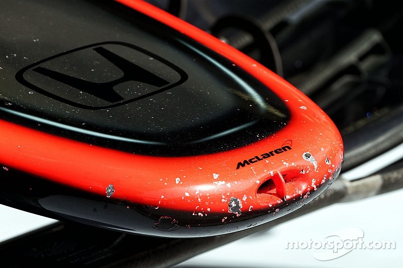 Aler&oacute;n delantero da&ntilde;ado del McLaren MP4-30