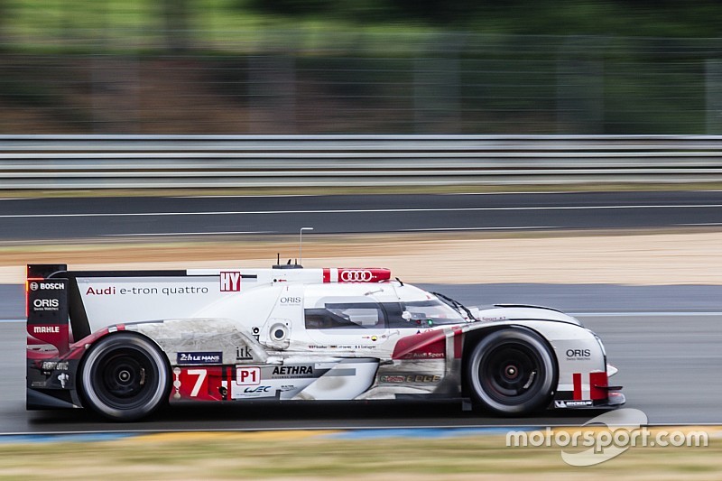 #7 Audi Sport Team Joest Audi R18 e-tron quattro: Marcel Fässler, Andre Lotterer, Benoit Tréluyer