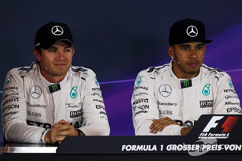 Hamilton - Rosberg était plus rapide aujourd'hui