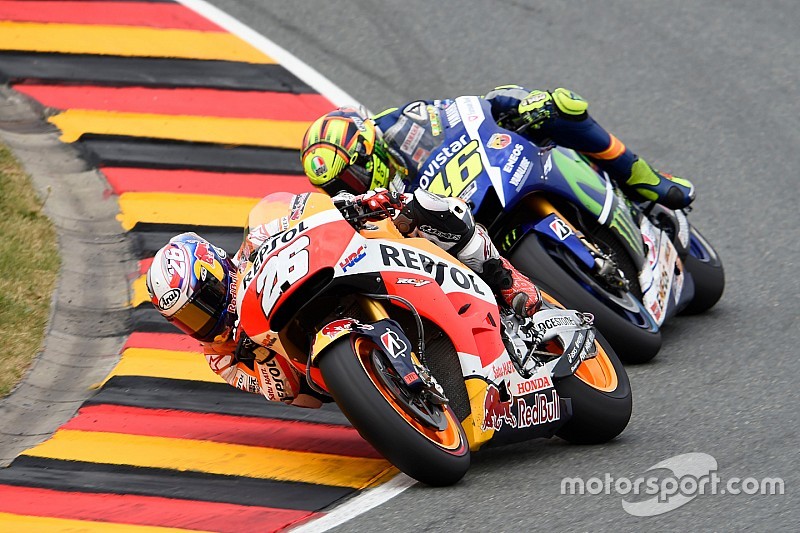 Dani Pedrosa, Repsol Honda Team e Valentino Rossi, Yamaha Factory Racing