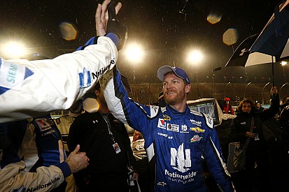 Dale Earnhardt Jr. wins rain-shortened Cup race
