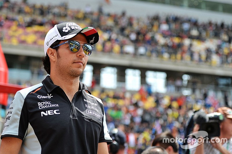 Sergio Perez, Sahara Force India F1 en el desfile de pilotos