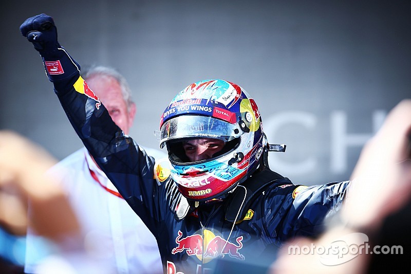 Race winner Max Verstappen, Red Bull Racing celebrates in parc ferme