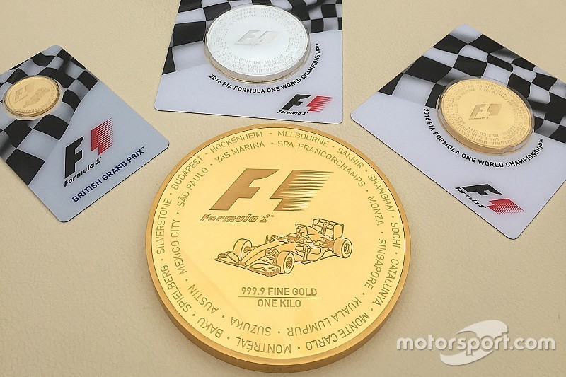 Formula 1, gold coin