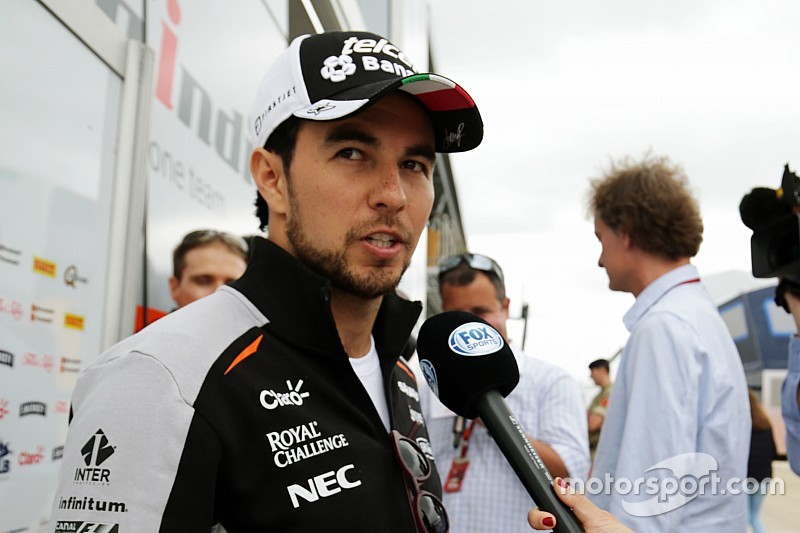 Sergio Perez, Sahara Force India F1 with the media