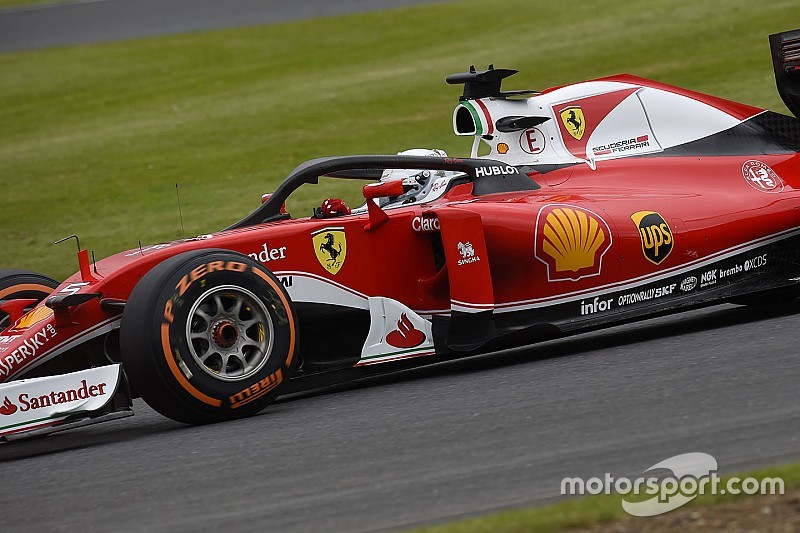 Sebastian Vettel, Ferrari SF16-H con la cubierta de la cabina Halo