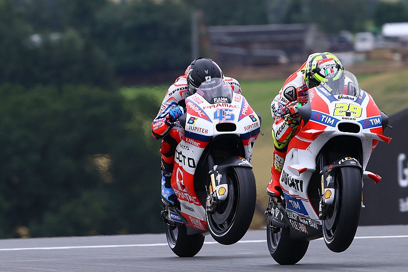 Andrea Iannone, Ducati Team and Scott Redding, Pramac Racing