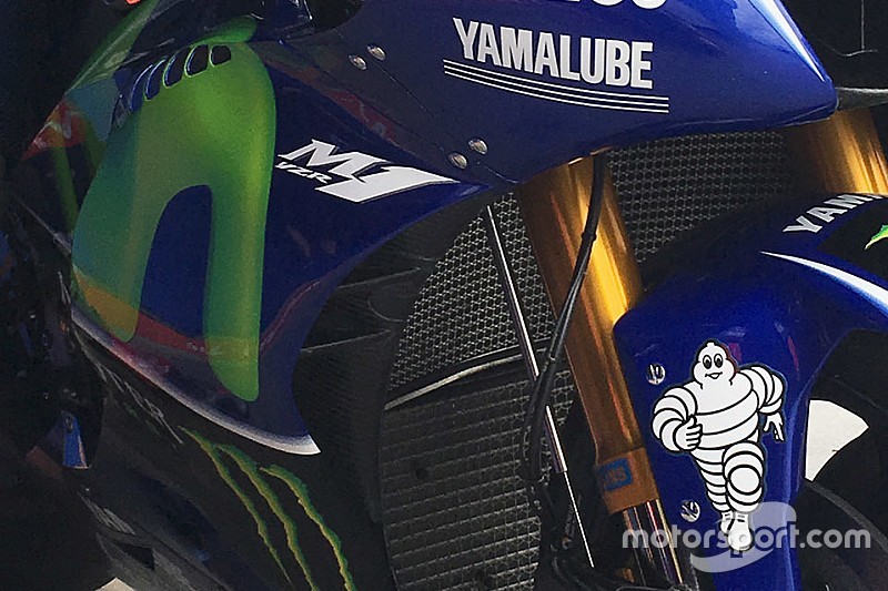 Bike detail of Maverick Viñales, Yamaha Factory Racing