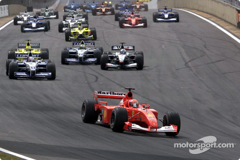 start: Michael Schumacher leading way