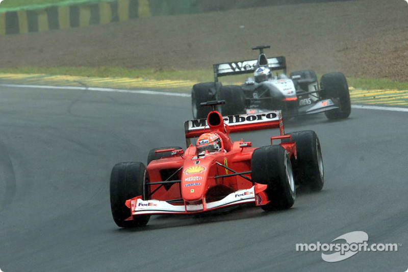 Michael Schumacher en David Coulthard