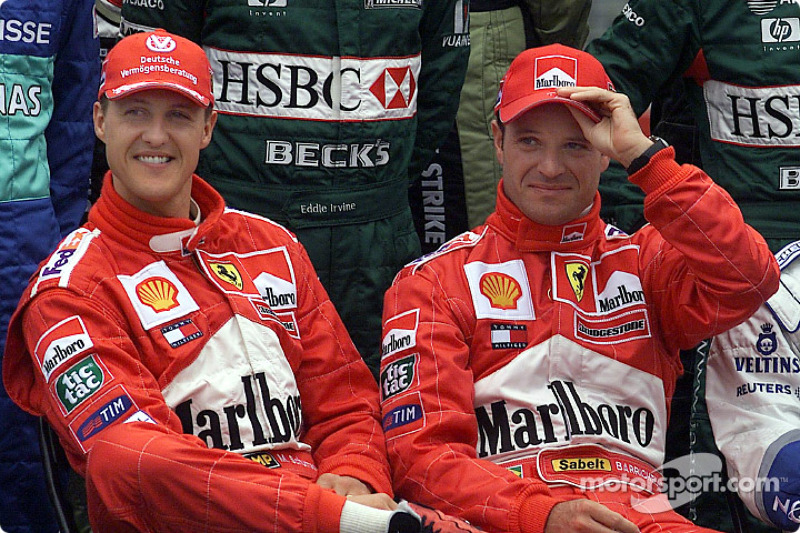 Presentación de pilotos: Michael Schumacher y Rubes Barrichello