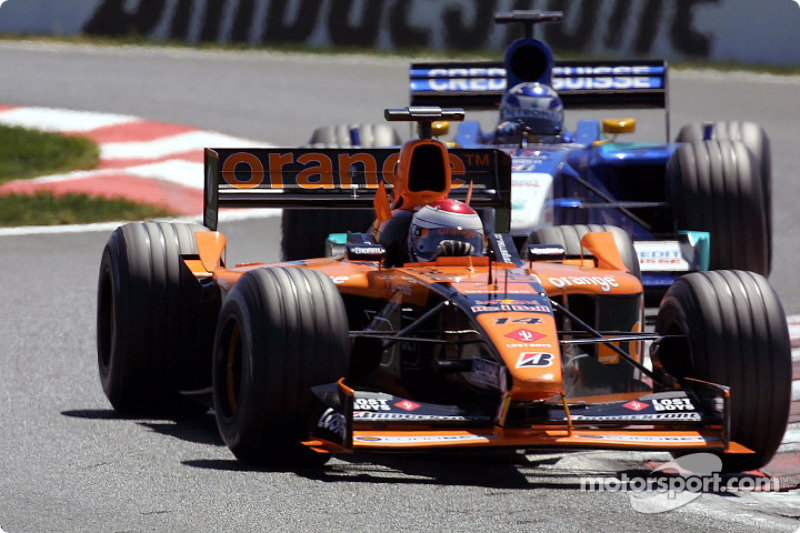 Jos Verstappen and Kimi Raikkonen