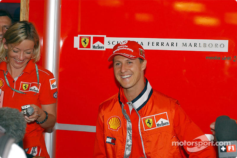 Michael Schumacher meeting press, Thursday