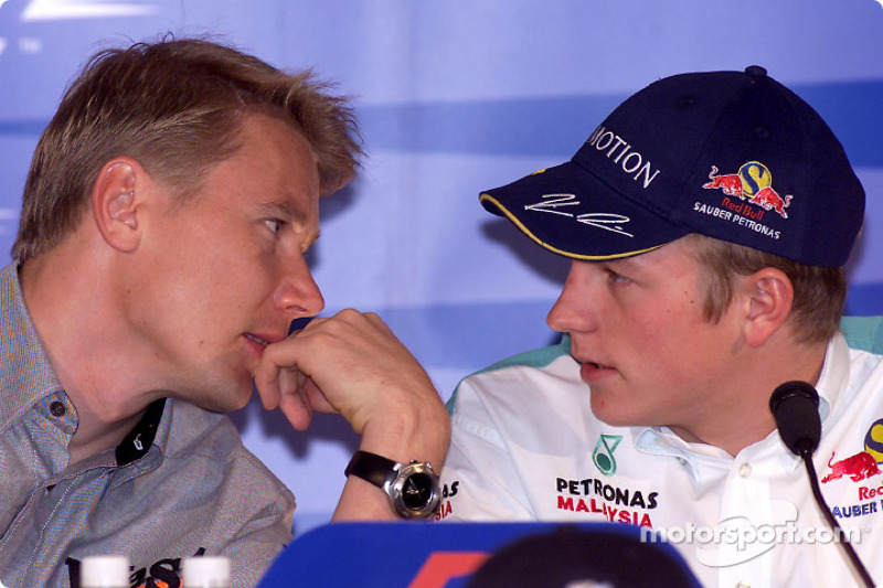 Conférence de presse du jeudi: Mika Hakkinen et Kimi Raikkonen