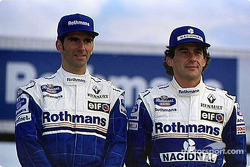 Damon Hill et Ayrton Senna