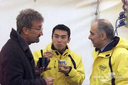 Eddie Jordan y Takuma Sato
