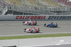 Helio Castroneves, Gil de Ferran and Eddie Cheever