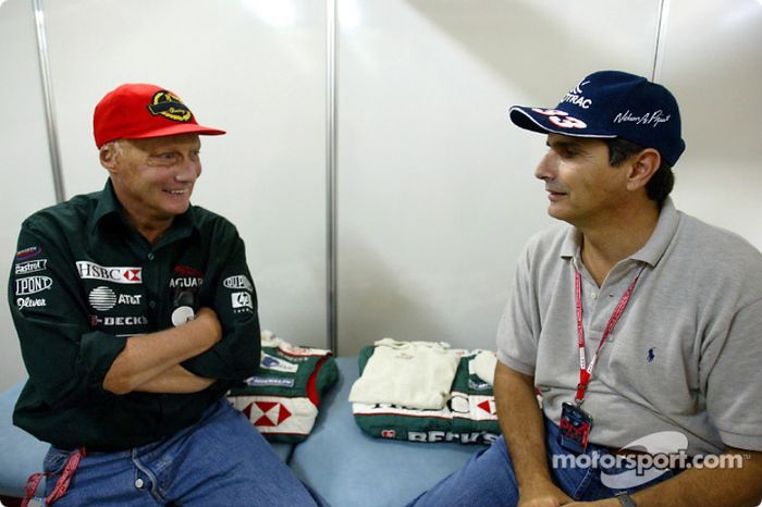 Niki Lauda and Nelson Piquet