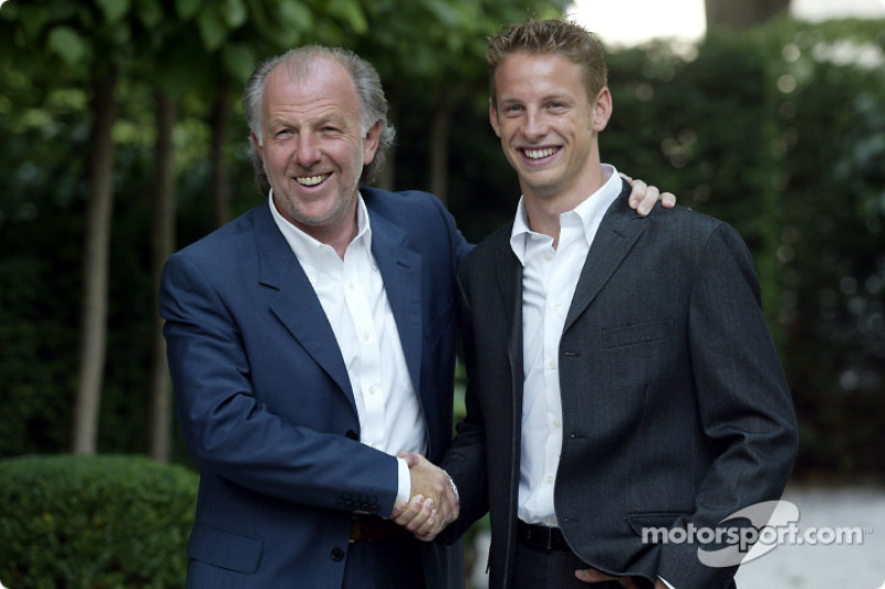 David Richards and Jenson Button