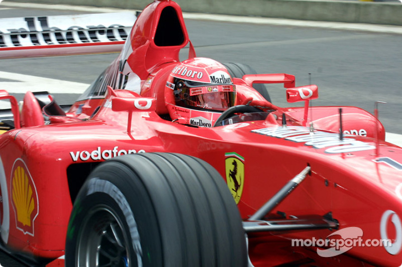 Pole winner Michael Schumacher