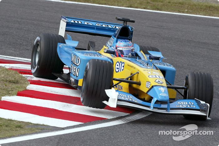 A equipe mudou de nome em 2002, para Renault, mas não de piloto