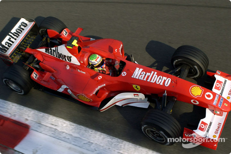 2003: ano de estágio na Ferrari