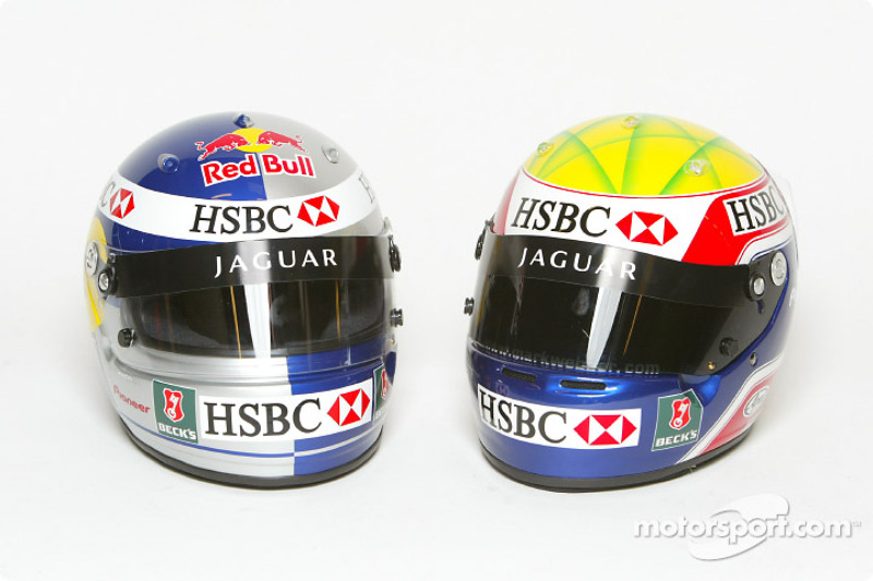 Mark Webber and Christian Klien's helmet