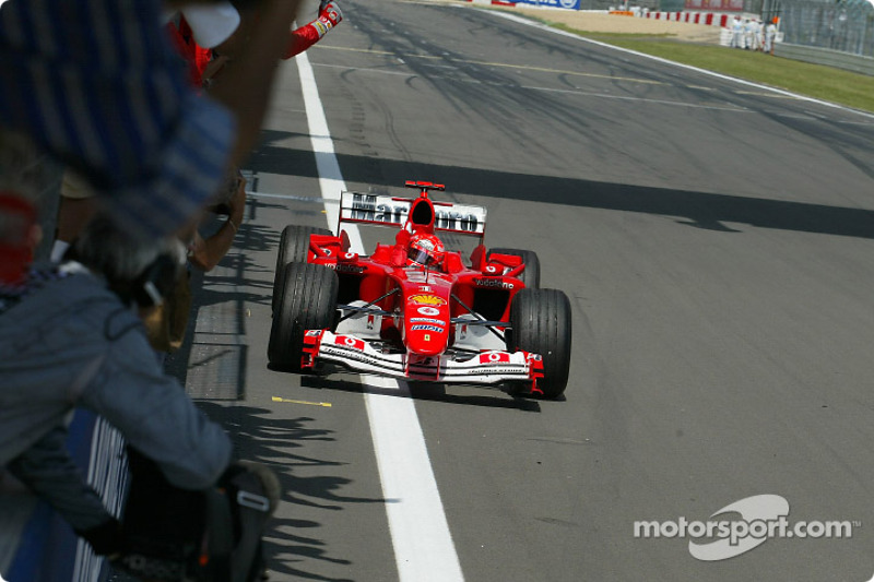 Race winner Michael Schumacher