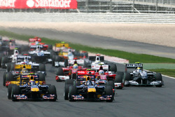 Старт: Себастьян Феттель, Марк Веббер, Red Bull Racing