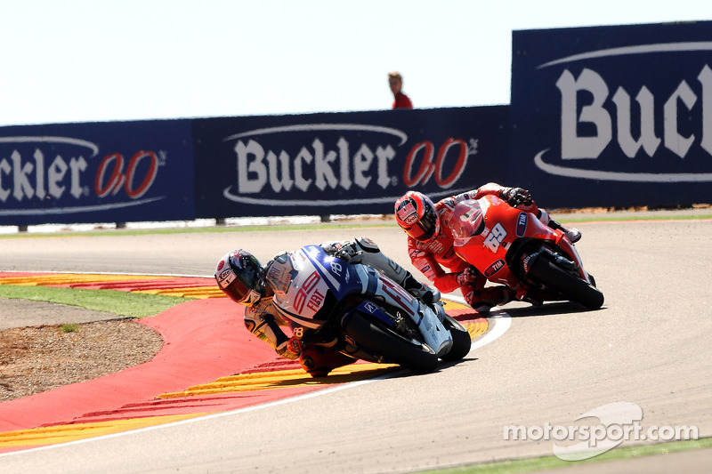 Jorge Lorenzo, Fiat Yamaha Team et Nicky Hayden, Ducati Marlboro Team