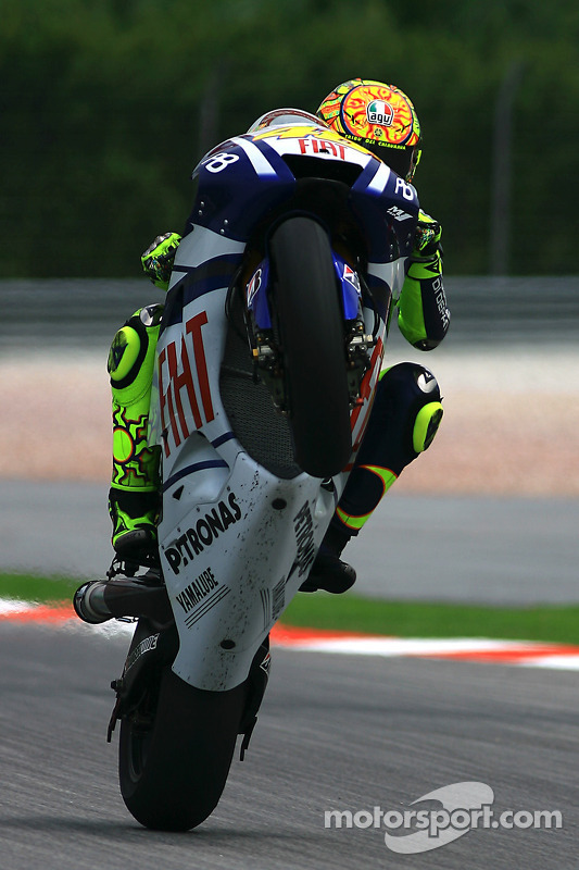 Valentino Rossi de l'équipe Fiat Yamaha