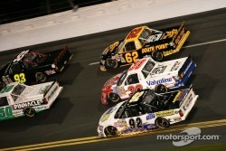 Clay Rogers, Chevrolet; Todd Bodine, Germain Racing Toyota and Brandon Gaughan, Germain Toyota 