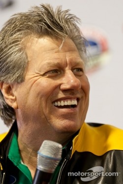 Funny Car Champion, John Force, takes questions during a press conference