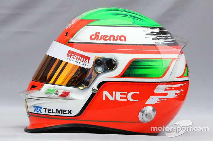 Helmet of Sergio Pérez, Sauber F1 Team