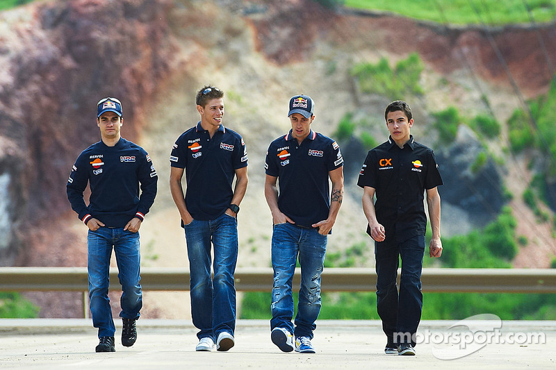 Dani Pedrosa, Casey Stoner, Andrea Dovizioso and Marc Marquez