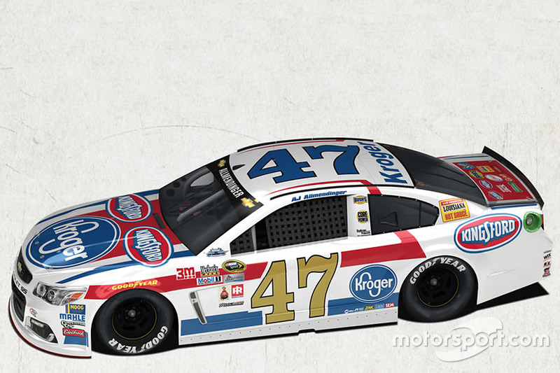 Throwback-Design von A.J. Allmendinger, JTG Daugherty Racing, Chevrolet