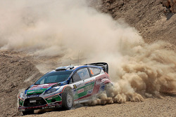 Jari-Matti Latvala en Miikka Anttila, Ford Fiesta RS WRC, BP Ford Abu Dhabi World Rally Team