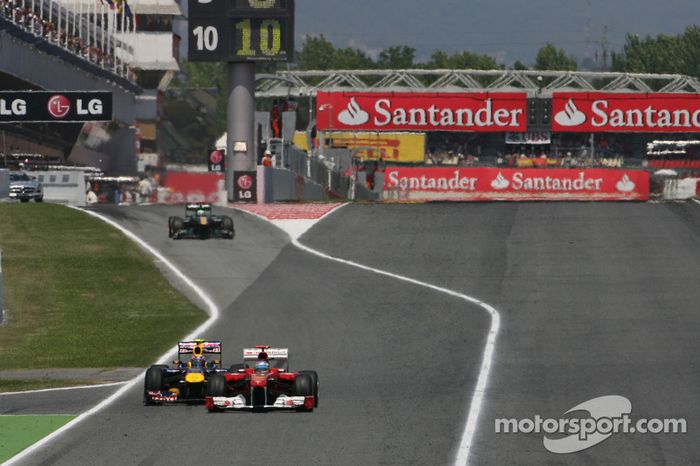 Fernando Alonso, Scuderia Ferrari y Mark Webber, Red Bull Racing