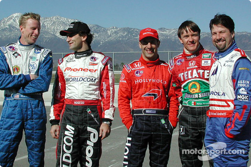 Pilotos Street Team co-captains: Memo Gidley, Alex Zanardi, Tony Kanaan,Adrian Fernández y Michael Andretti