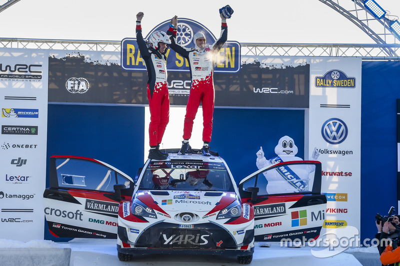 Winnaars Jari-Matti Latvala, Miikka Anttila, Toyota Yaris WRC, Toyota Racing