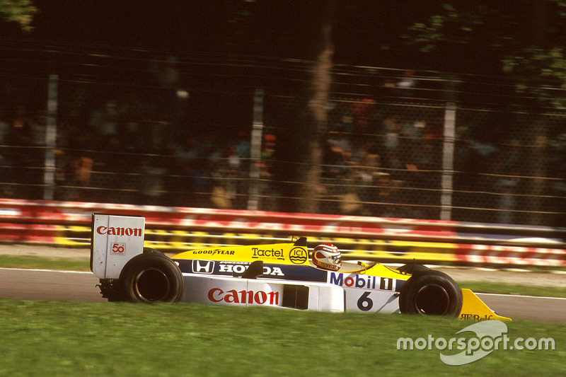 #7: Nelson Piquet, Williams FW11B, Honda