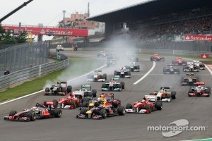 Start of the race, Lewis Hamilton, McLaren Mercedes