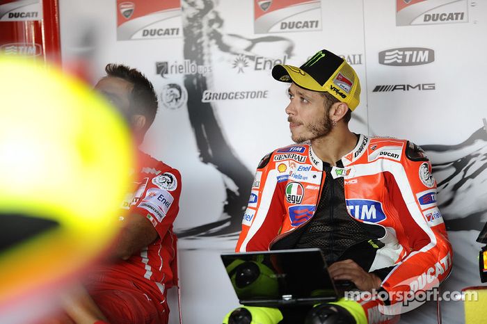 Valentino Rossi, durante el GP de Aragón 2011