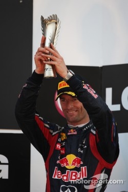 Podium: third place Mark Webber, Red Bull Racing