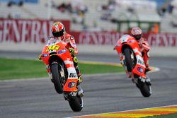 Valentino Rossi y Nicky Hayden