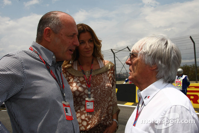 Ron Dennis with Bernie Ecclestone