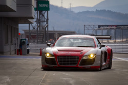 Cyndie Allemann tests the Hitotsuyama Racing Audi R8 LMS Super GT car